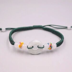 💜 Jade Macrame Bracelet 7”-8” adjustable NEW